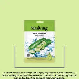MasKing Set Of 5 Cucumber Facial Sheet Mask - 1 Pc Each image 5