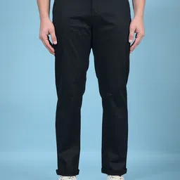 Crimsoune Club Men Printed Smart Slim Fit Chinos Trousers-image-22