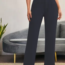 KERI PERRY Women Relaxed Straight Leg High-Rise Regular Trousers-image-28