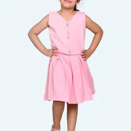 Modish Kids-Unisex Pink Cotton Blend Clothing Set-image-30