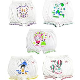 HAP Girls Pack Of 5 Printed Mid Rise Basic Briefs-image-64