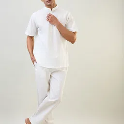 SleepZ by Raymond Men Pure Cotton Night suit-image-93