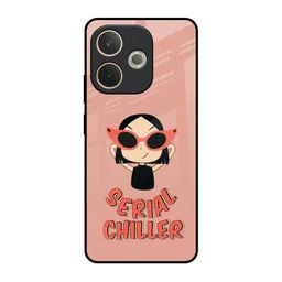 QRIOH Chilling Girl Quirky Printed Silicone Oppo A5 Pro 5G Back Case-picture-18