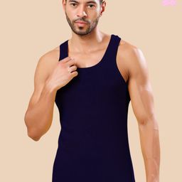 Friskers Pack Of 2 Round Neck Pure Cotton Gym Vest-picture-3