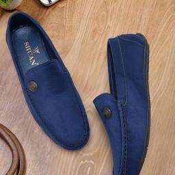 SHUAN Men Suede Loafers-image-55