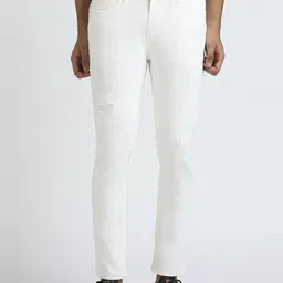 Pepe Jeans Men Oliver Skinny Fit Mildly Distressed Stretchable Jeans-picture-28
