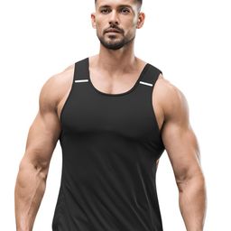 3Colors Dri-Fit Gym Vest VEST-NCUT-SHOLUDER LINE-BLK_M-image-20