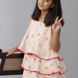 UNDER FOURTEEN ONLY Floral Print A-Line Dress-image-58