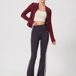 LULU & SKY Women Flared High-Rise Trousers-picture-31