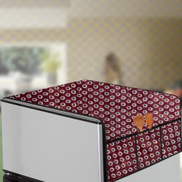 The Furnishing Tree Red Plastic Refrigerator Cover-image-69