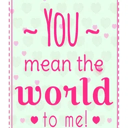Inephos Green & Pink Typography Printed Wall Poster-7