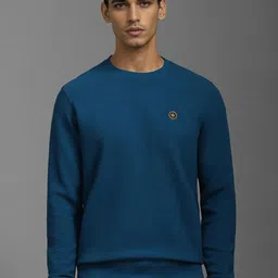 Louis Philippe Men Cotton Solid Sweatshirt-picture-15