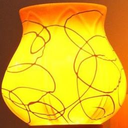 1ST TIME Orange & White Solid Glass Traditional Cylinder Wall Lamps Wall Lamps-picture-35