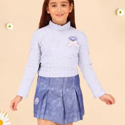 CUTECUMBER Girls Top with Skirt-image-87