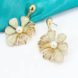 VAGHBHATT Floral Drop Earrings-image-38
