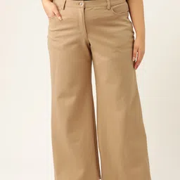 theRebelinme Women Relaxed Straight Fit High-Rise Plus SizeTrousers-picture-55