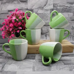 laghima jadon Multicoloured Ceramic Cups and Mugs Set of-14