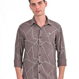 STYLOFY Men Geometric Printed Classic Relaxed Fit Formal Shirt-image-32