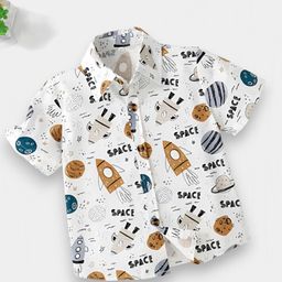 DUTT CREATION Boys Classic Floral Printed Formal Shirt-image-86
