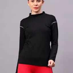VECTOR X Women Solid Round Neck T-Shirt-image-82