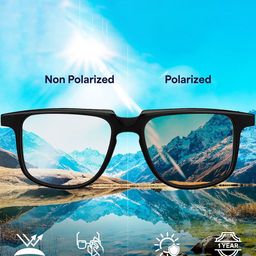 Vincent Chase Unisex Polarised and UV Protected Lens Square Sunglasses image 3