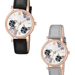 Gopal Shopcart Unisex Pack of 2 Printed Round Tang Regular Analogue Watches-C36RG-image-81