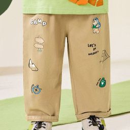 LULU & SKY Girls Printed Straight Fit Trousers-image-48