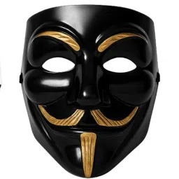 Unique Joker Vendetta Hacker Anonymous Party Halloween Comic Face Party Mask-7