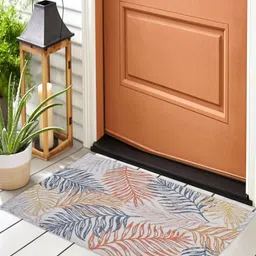 BELLA TRUE Grey & Blue Printed Anti-Skid Doormat-image-73