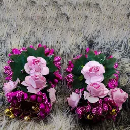 BALIKA VADHU Blooming Elegance & Artificial Beaded Flower Jewellery Set-image-7