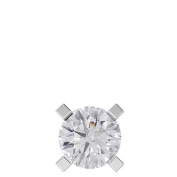 Sparkles Lab Grown Diamond 0.10 Carat Round Shape Solitaire Diamond Nose Pin 14K Gold-image-75
