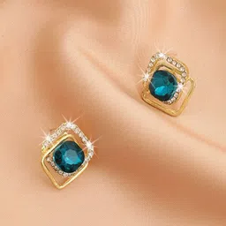 Celestria Artificial Stones Studded Contemporary Korean Studs-40
