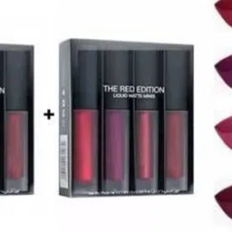 SUNISA Set Of 8 Long Lasting Matte Liquid Lipsticks - 6 ml Each image 2