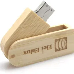 Harry Wooden Swivel USB Drive Elegant & Compact 4 GB Pen Drive Compatible with Audio Player, Desktop Computer, Laptop, Mobile USB 2.0 Wood Case-10