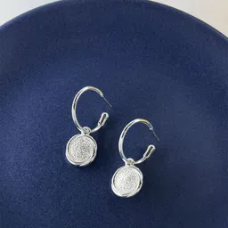 Accessorize London Circular Shaped Coin Hoop Earrings-22