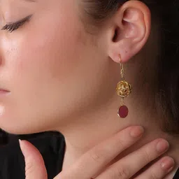 Dua Gold-Plated Brass Drop Earrings-8