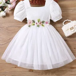 Miss & Chief Embellished A-Line Dress-34