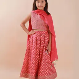 Sangria Girls Printed Lehenga Choli-picture-30