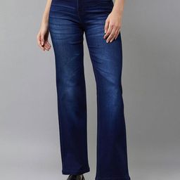 BAESD Women Wide Leg Mid-Rise Stretchable Jeans-image-79