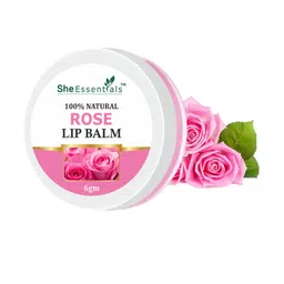 She Essentials Rose Natural Lip Balm - 6gm-11