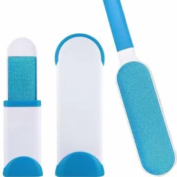 Pet Fur and Lint Remover with Self-Cleaning Base Double-Sided Brush Removes Dog and Cat Hair from Clothes and Furniture Curry Comb for Dog & Cat, Cow, Monkey-image-10