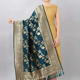 KALINI Woven Design Dupatta with Zari-picture-25