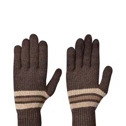 LOOM LEGACY Men Patterned Acrylic Winter Gloves-image-57