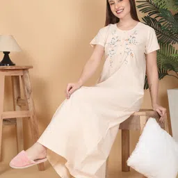 Sweet Dreams Embroidered Maxi Nightdress-image-25