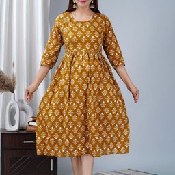 TANISHA Floral Print Maternity A-Line Midi Dress-image-56