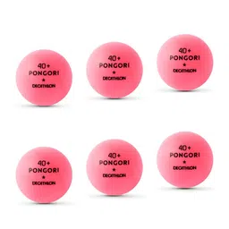 PONGORI By Decathlon Set Of 6 Table Tennis Balls-0