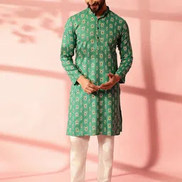Anouk Men Paisley Printed Regular Kurta with Pyjamas-picture-34