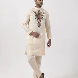 DEVOILER Men Ethnic Motifs Printed Kurta-image-56