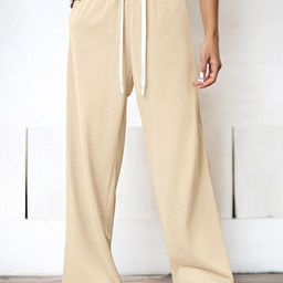 KPOP Women Relaxed Fit Relaxed Trousers-image-6