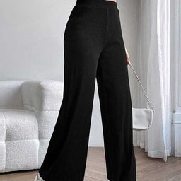 KASHIAN Women High-Rise Wide Leg Trousers-image-62